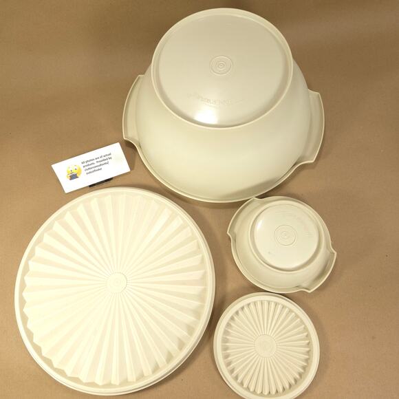 Tupperware #1273 Rice Steamer #880 Servalier Salad Bowl #1323 Servalier Bowl - Picture 7 of 8